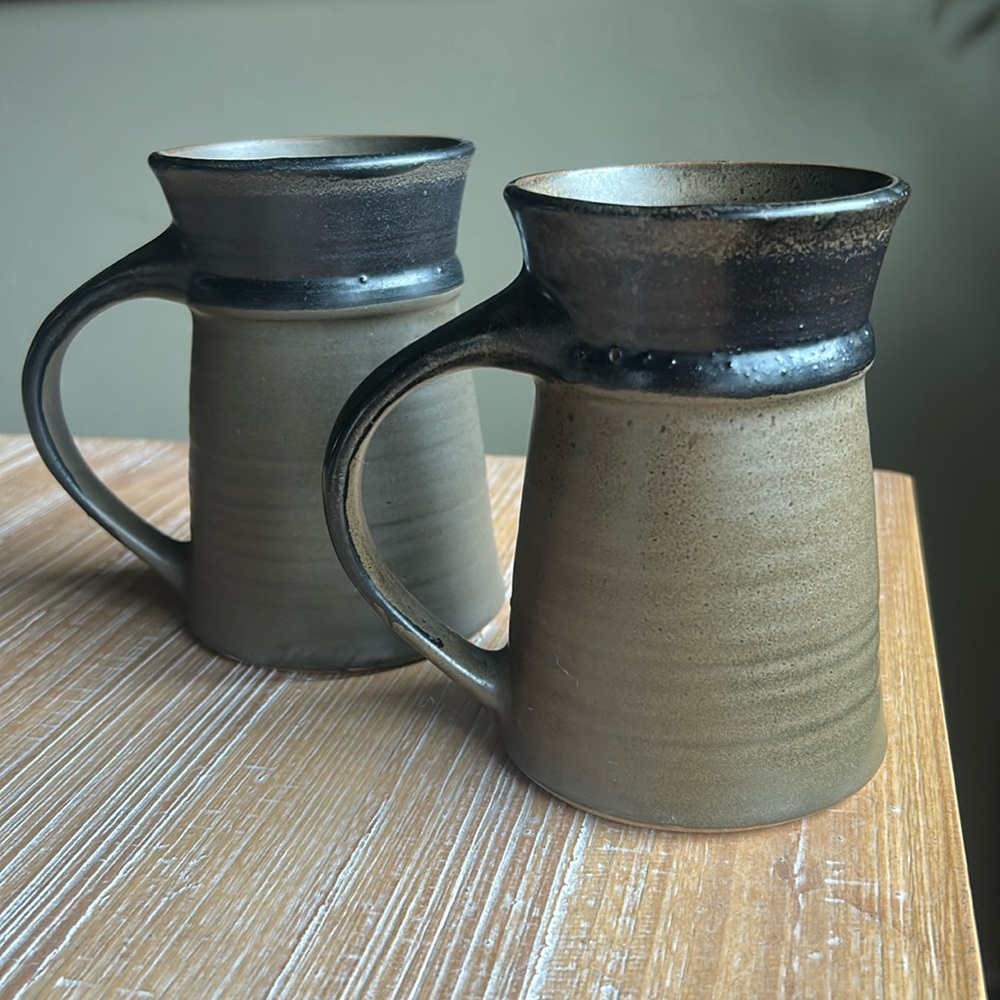 1968 Pacific Stoneware Inc. Mugs - 3 Made In USA